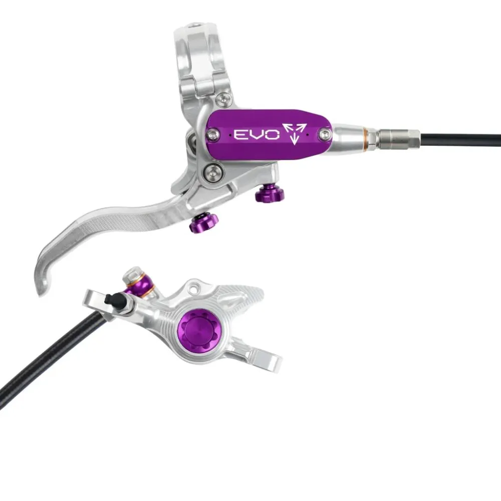 Travão traseiro HOPE TECH 4 EVO X2 PM Prata/Violeta