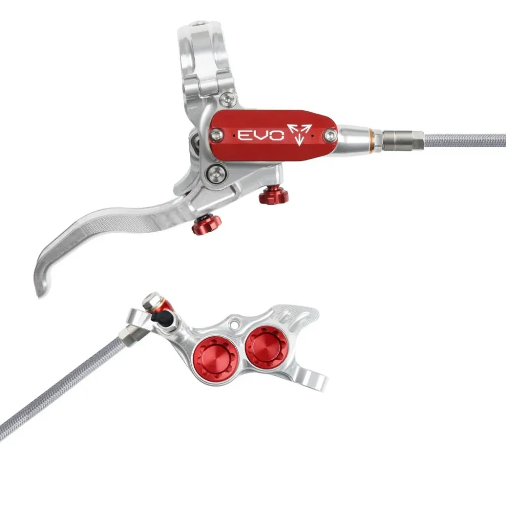 Travão traseiro HOPE TECH 4 EVO TR4 Aviation Prata/Vermelho