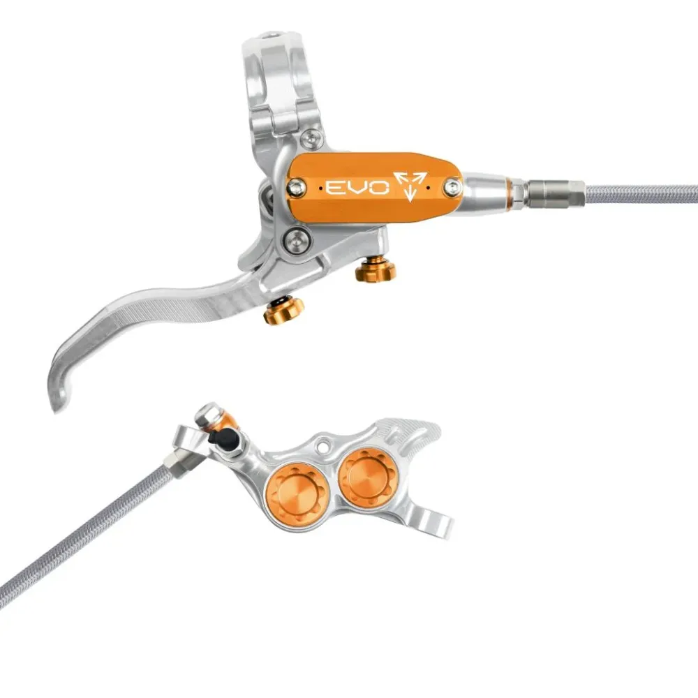 Travão traseiro HOPE TECH 4 EVO TR4 Aviation Prata/Laranja