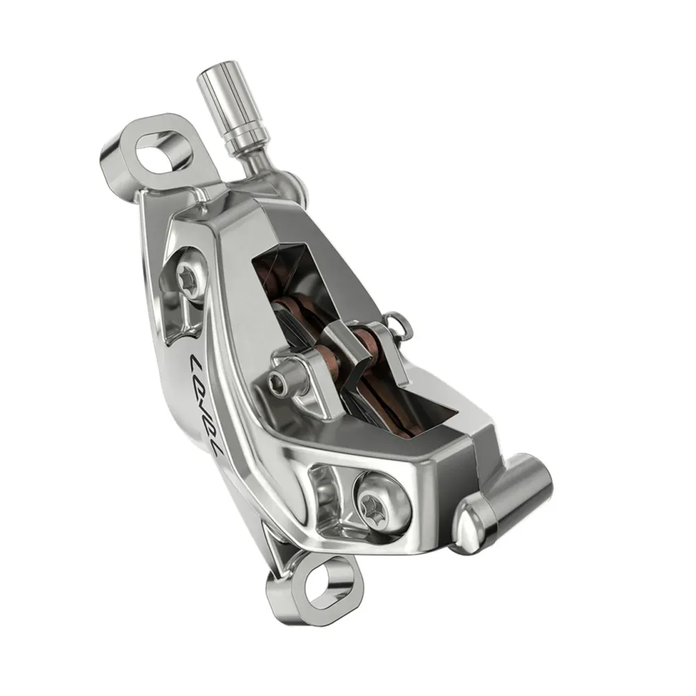 Travão traseiro SRAM LEVEL ULTIMATE STEALTH de 4 pistões, prateado