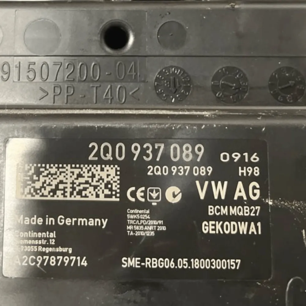 Unidade de controle / computador Volkswagen Polo VI AW1 1.6 Diesel (2017 -) COD: 2Q0937089