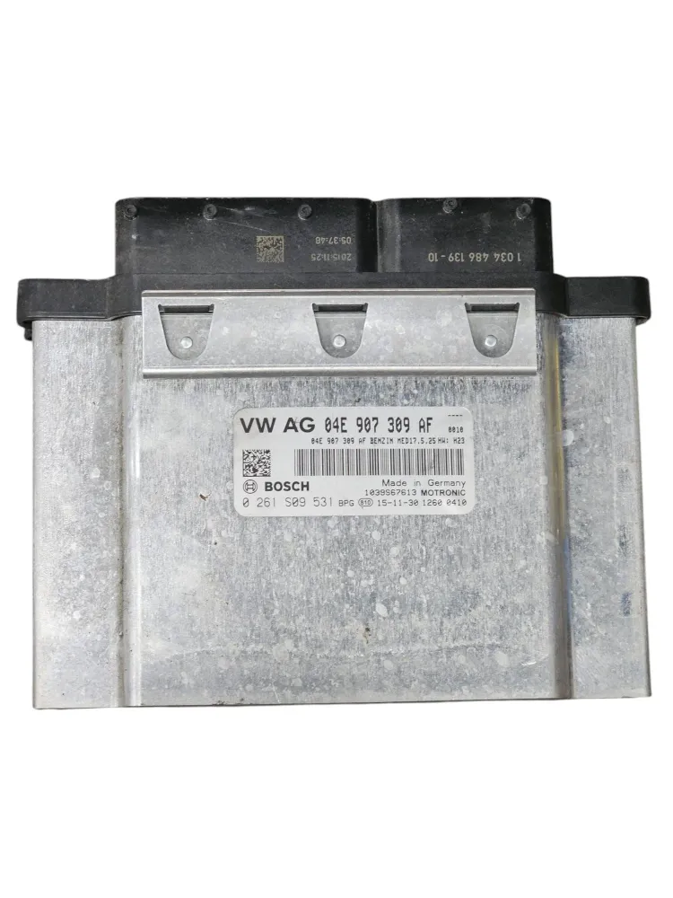 Unidade de controle da ECU Volkswagen Polo 6R 1.2 CoD gasolina: 04E907309AF (2009-2017)