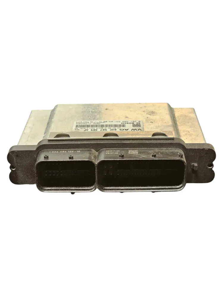 Unidade de controle da ECU Volkswagen Polo 6R 1.2 CoD gasolina: 04E907309AF (2009-2017)