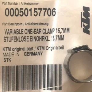 VARIABLE ONE-EAR CLAMP 15,7MM