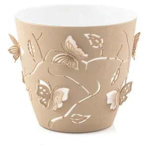 Vaso Planta Jarro Cachepot Flores Borboleta 3D 1,4L Plasvale