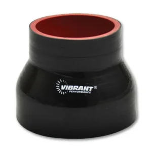 Vibrant Silicone Reducer Coupler 1.00in ID x 1.75in ID x 3.00in Long - Black