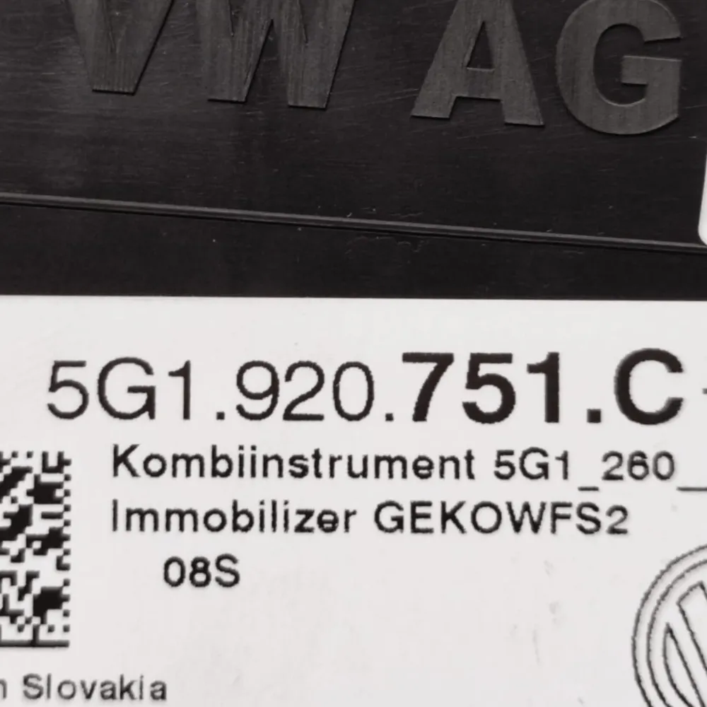 Volkswagen Golf 7.5 2.0 Diesel COD: 5G1920751C (2017>)