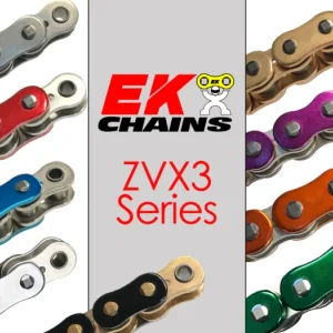 Vortex Racing EK 530 ZVX3 Rivet Master 120 Links- Black Gold