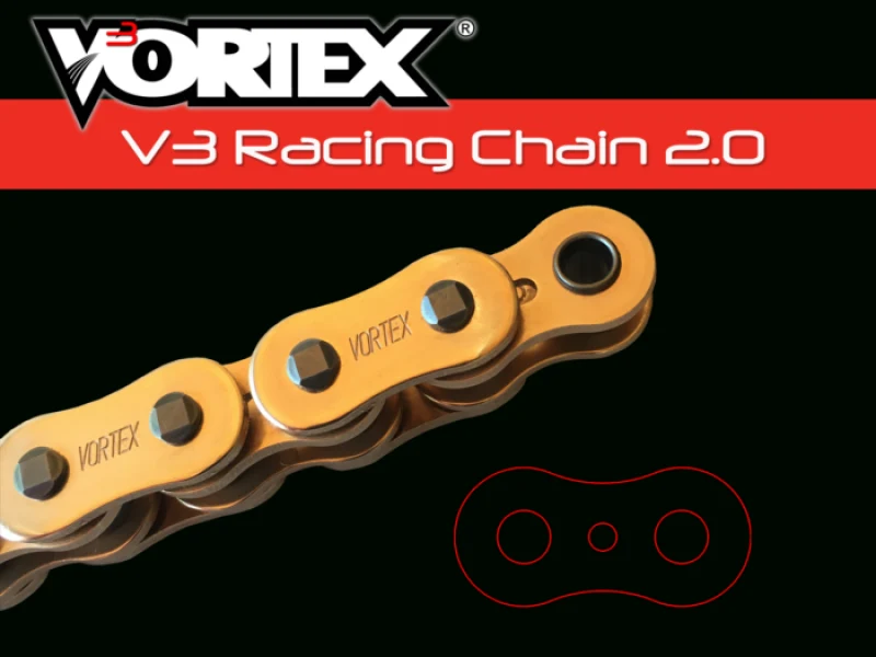 Vortex Racing V3 2.0 Chain 520SX3-114- Gold