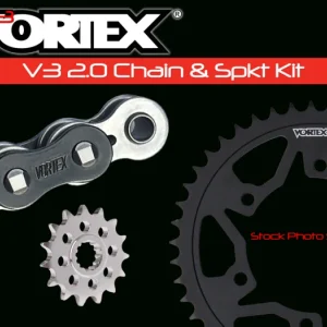 Vortex Racing V3 2.0 Chain and Sprocket Kit 2917-16,252S-43,525SX3-112- Black