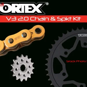 Vortex Racing V3 2.0 Chain and Sprocket Kit 3240-14,435S-42,G520SX3-106- Gold