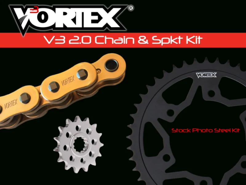 Vortex Racing V3 2.0 Chain and Sprocket Kit 3567-16,435CK-45,G525SX3-110- Gold