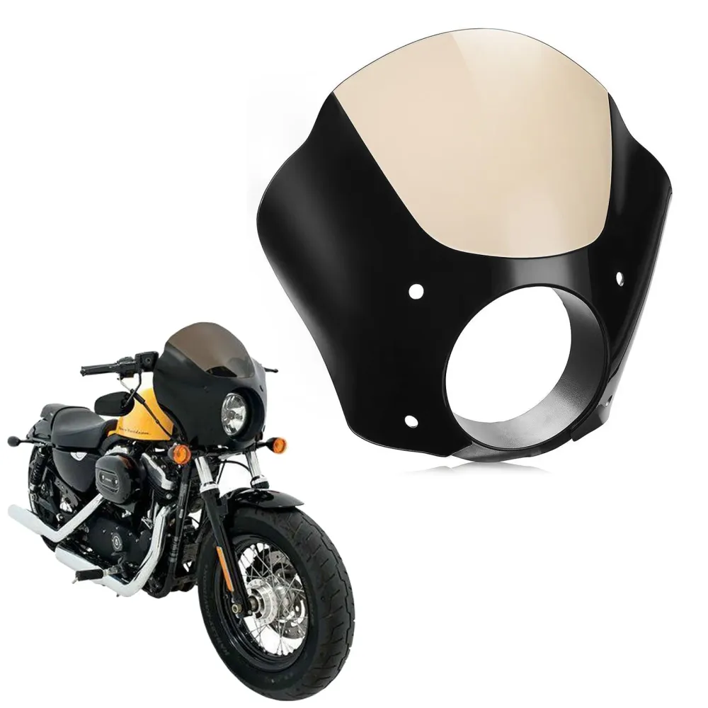 Windshield Cafe Racer Windscreen Fairing Harley Sportster XL 883 1200, 3 cores genéricas