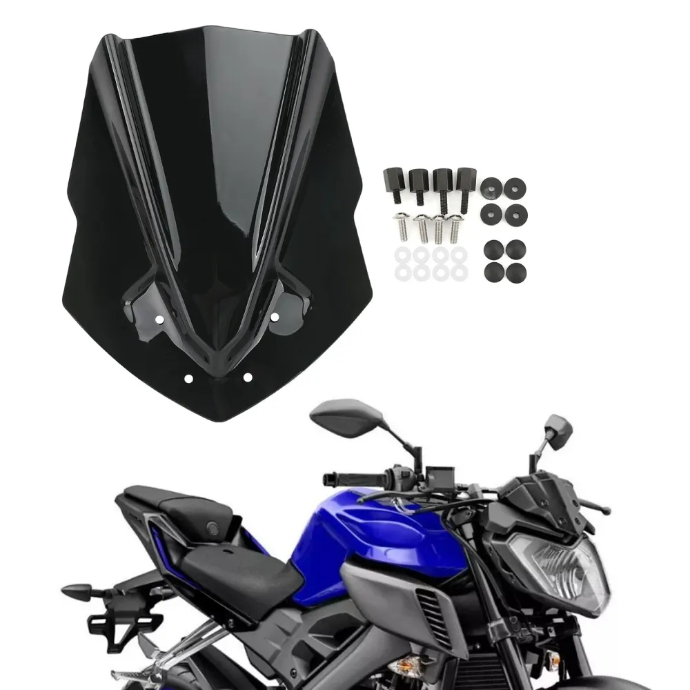 Windshield de motocicleta de plástico ABS para Yamaha MT125 2015-2019 genérico