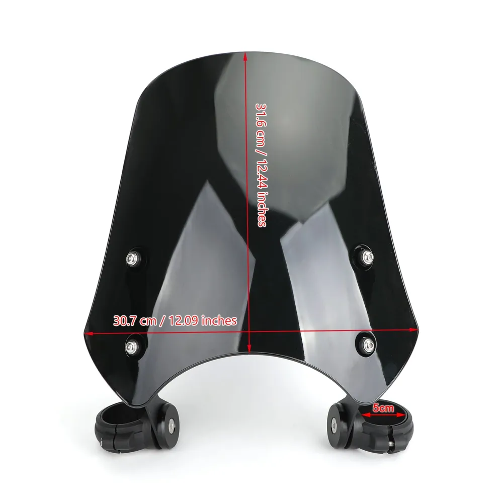 Windshield de para -brisa de motocicleta de plástico ABS para Harley Dyna Softail Modelos genéricos