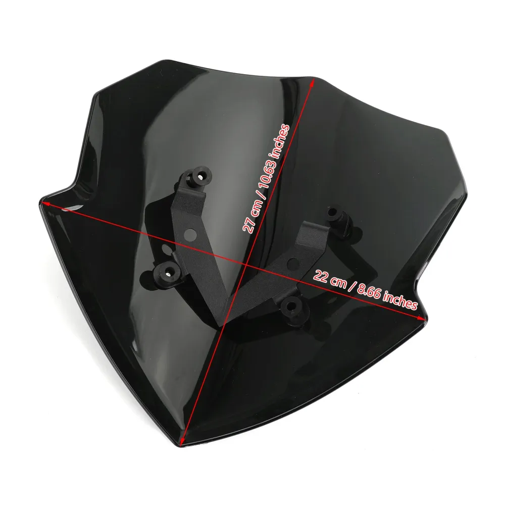 Windshield da tela de Motocicleta ABS de 4 mm para Kawasaki Z125 2019-2020 genérico