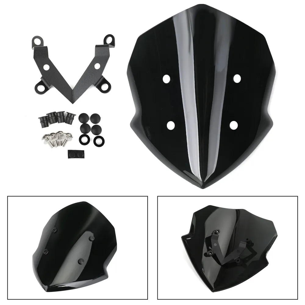 Windshield da tela de Motocicleta ABS de 4 mm para Kawasaki Z125 2019-2020 genérico