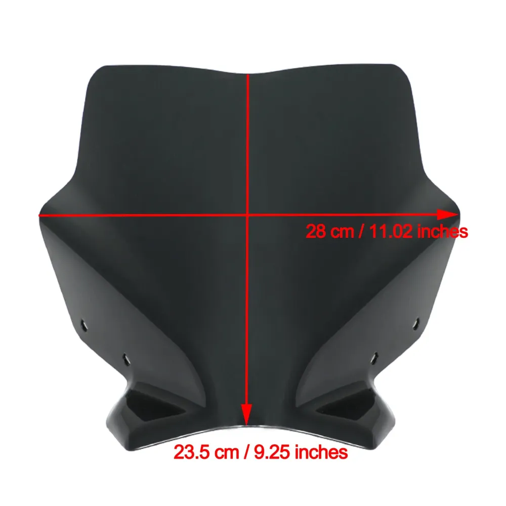 Windshield Windscreen Fit Ducati Monster 821 1200 1200S 1200R 2014-2020 Genérico