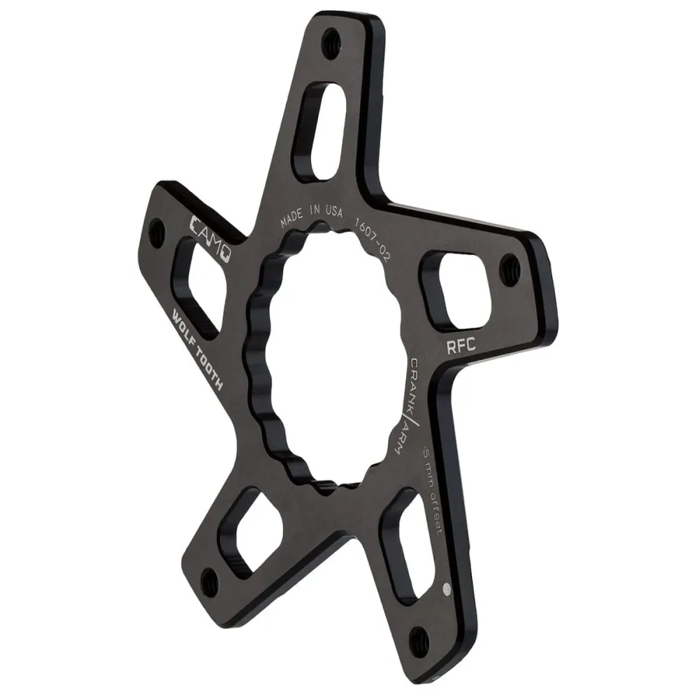 WOLF TOOTH CAMO M5 Raceface Cinch Diret Mount Boost Offset Pedaleira estrela -5mm Preto