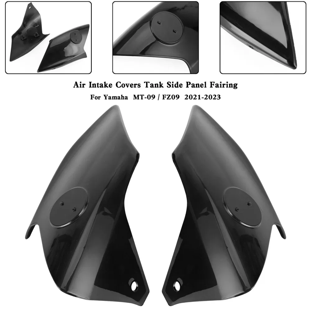 Yamaha MT-09 FZ09 2021-2023 entrada de ar cobre carenagem do painel lateral do tanque