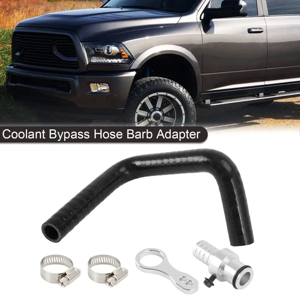 Adaptador de barb de mangueira de desvio do refrigerante para Dodge Ram 6.7L Cummins 2009-2019 genérico