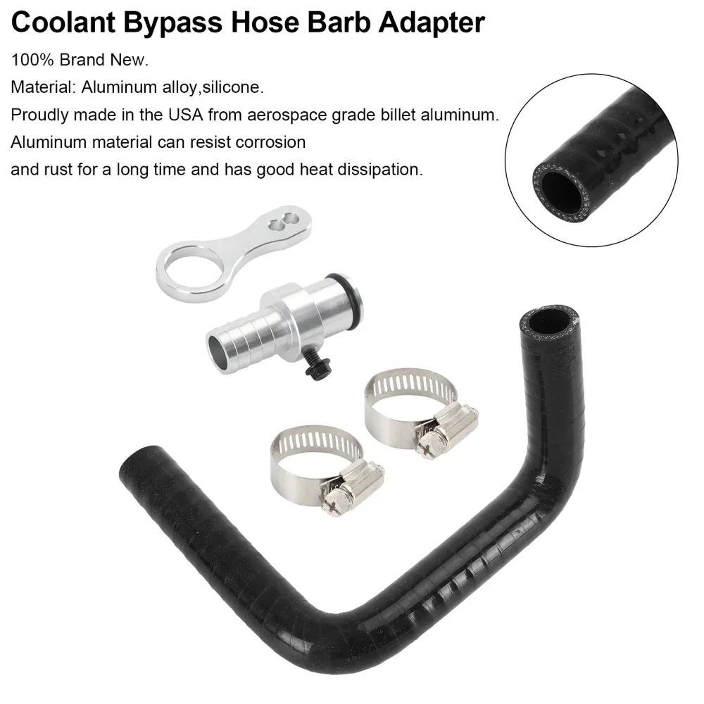 Adaptador de barb de mangueira de desvio do refrigerante para Dodge Ram 6.7L Cummins 2009-2019 genérico