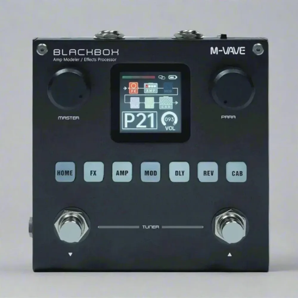 Pedaleira Multi Efeitos BLACKBOX M-VAVE para Guitarra