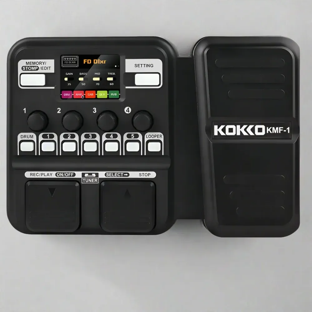 Pedaleira Multi-Efeitos com 18 Efeitos para Guitarra KMF-1 KOKKO