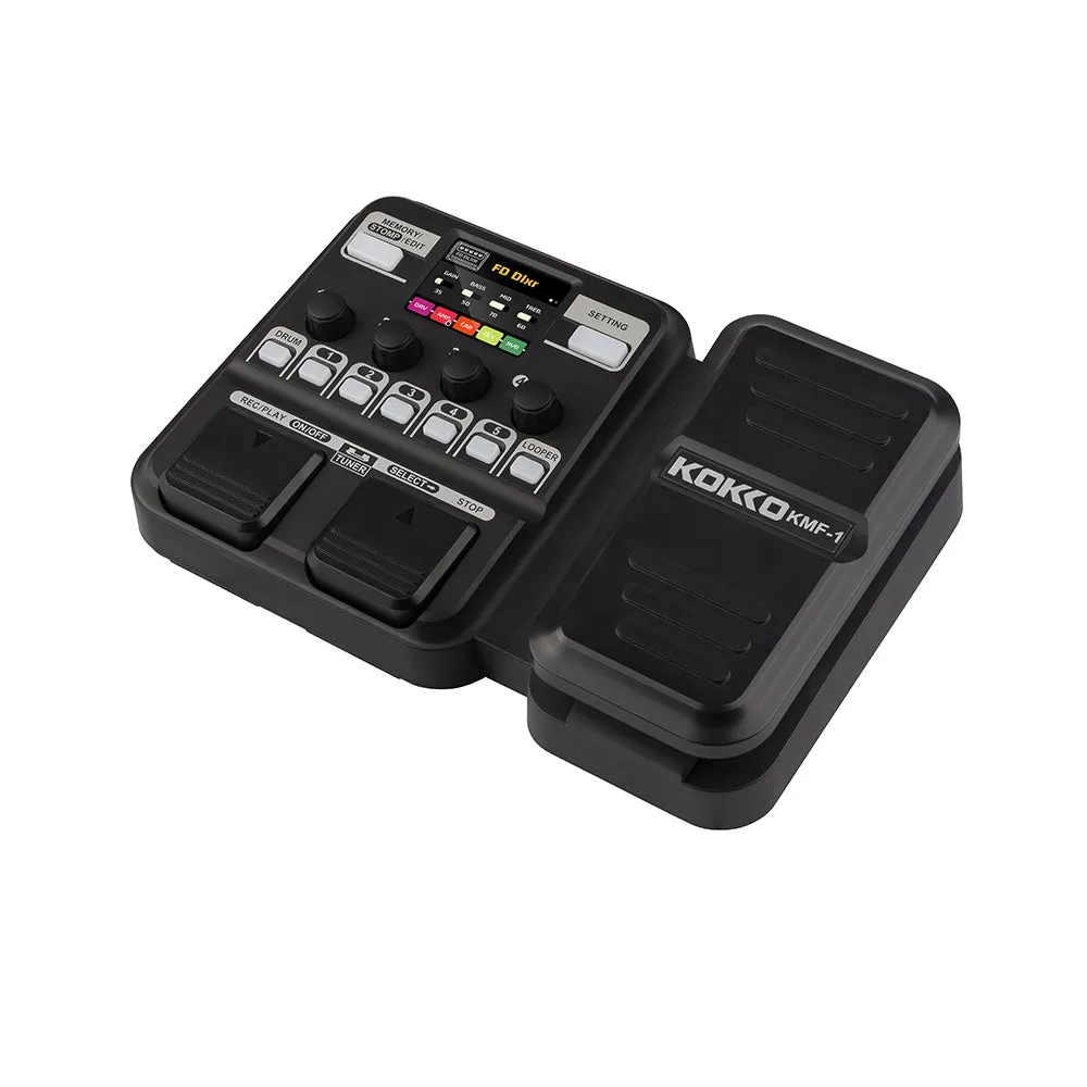 Pedaleira Multi-Efeitos com 18 Efeitos para Guitarra KMF-1 KOKKO