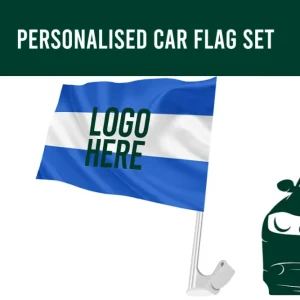 Bandeira Handwaver com logotipo personalizado Flags Ireland