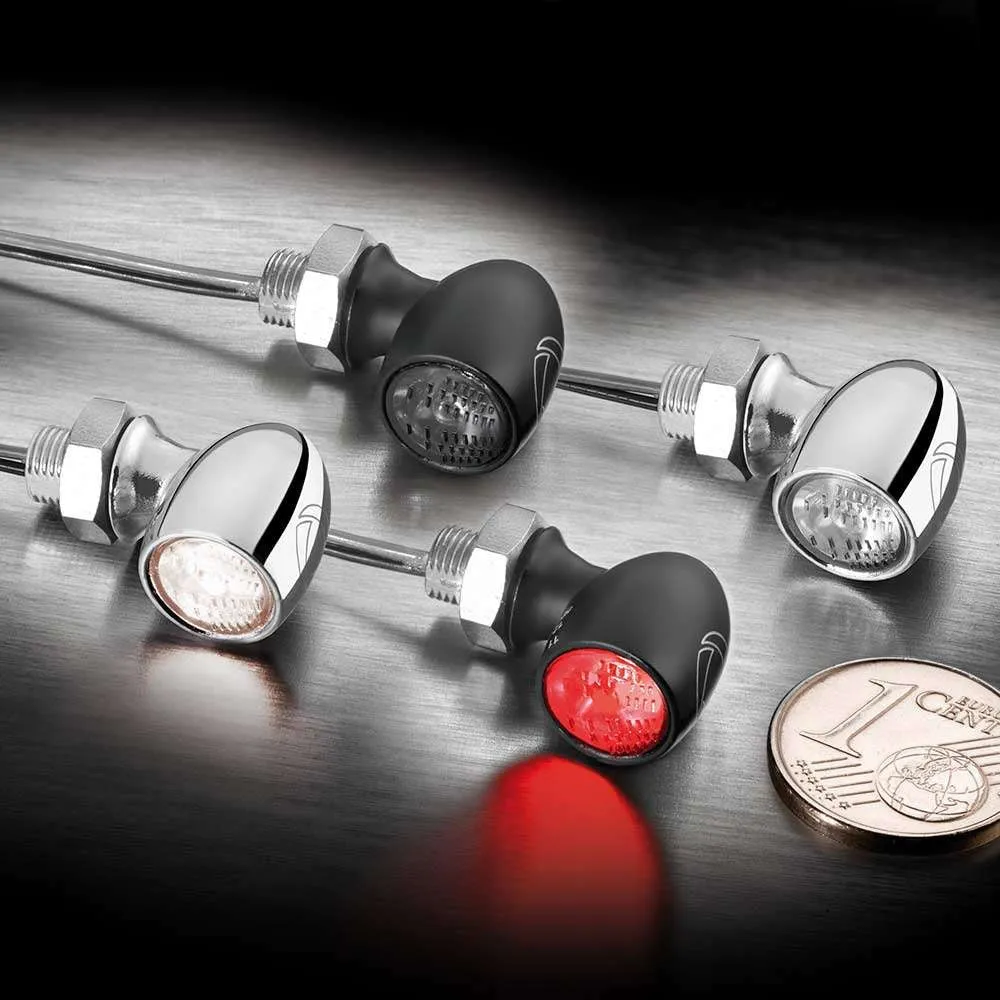Piscas Motociclo Mota LED Miniatura ECE