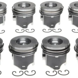Mahle OE Ford IHC T444E 445 V8 7.3L Powerstroke Direct Injection Turbo .010 Piston Set (Set 8)