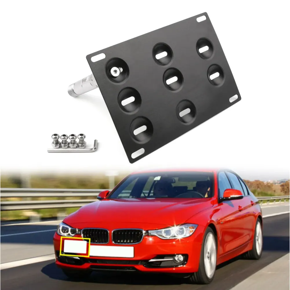Placa do gancho de reboque de pára -choque Suporte de montagem para BMW F30 F32 F10 3/4/5 Série genérica