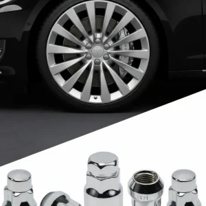 Liga da roda de liga porcas antitheft adequadas para tesla 3 y s x modelos