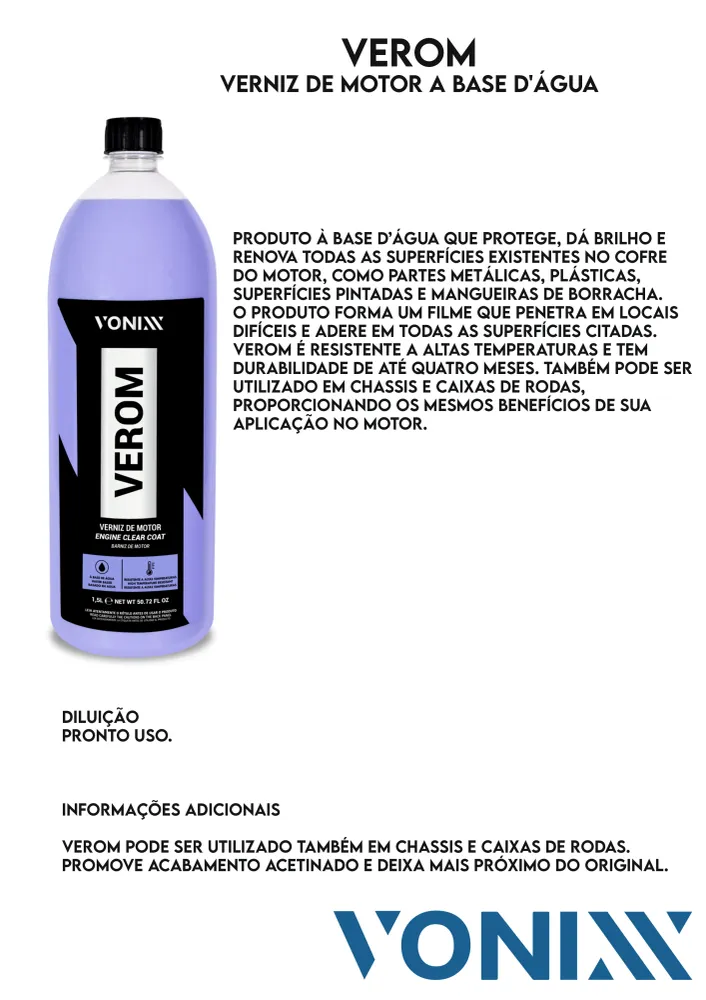 VEROM (Verniz de motor) - Vonixx
