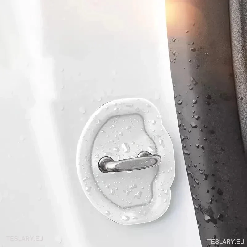 Tesla 3/Y Protetores de portas de silício (branco)