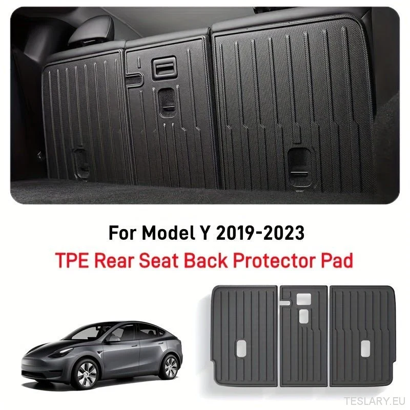 Tesla Modelo Y 2022-2025 Segunda Linha Back Protector Pad, TPE TPE TAPLO TRASEIRO TAPLOTEM