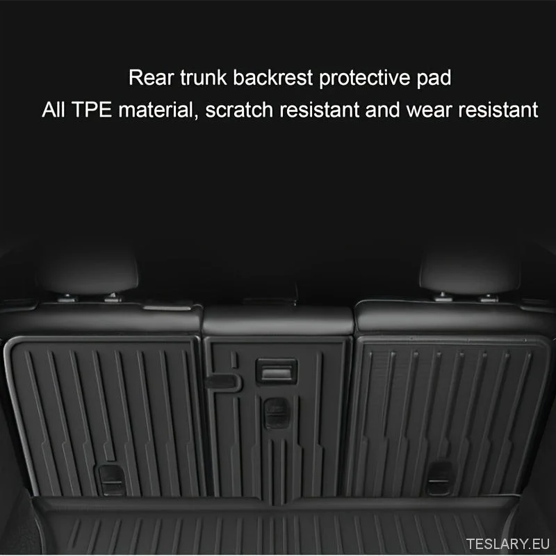 Tesla Modelo Y 2022-2025 Segunda Linha Back Protector Pad, TPE TPE TAPLO TRASEIRO TAPLOTEM