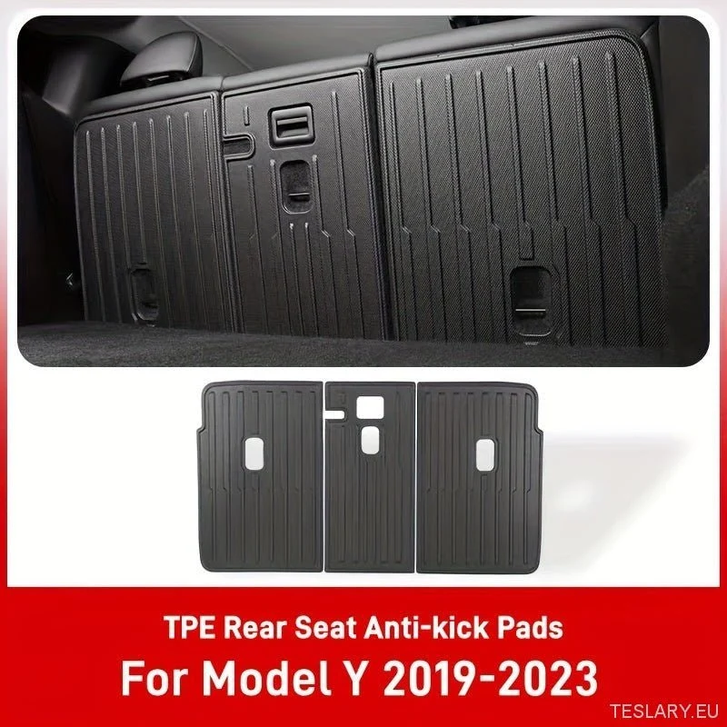 Tesla Modelo Y 2022-2025 Segunda Linha Back Protector Pad, TPE TPE TAPLO TRASEIRO TAPLOTEM