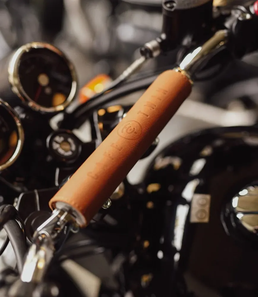 Protetor de guidão - Cafe Twin x Trip Machine - Vintage Bege