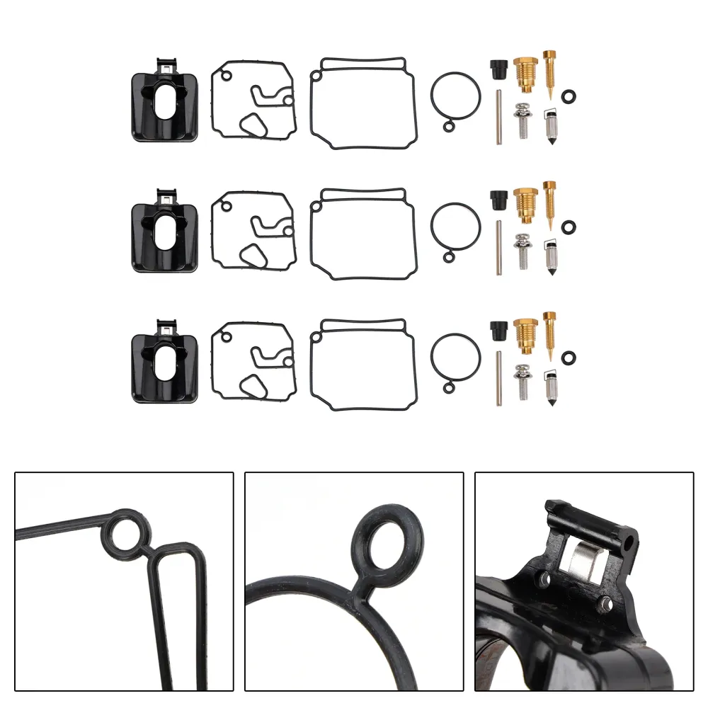3X Fuel Pump Repair Kit fit Yamaha 40HP & 50HP 2-Stroke Outboard Carburetors
