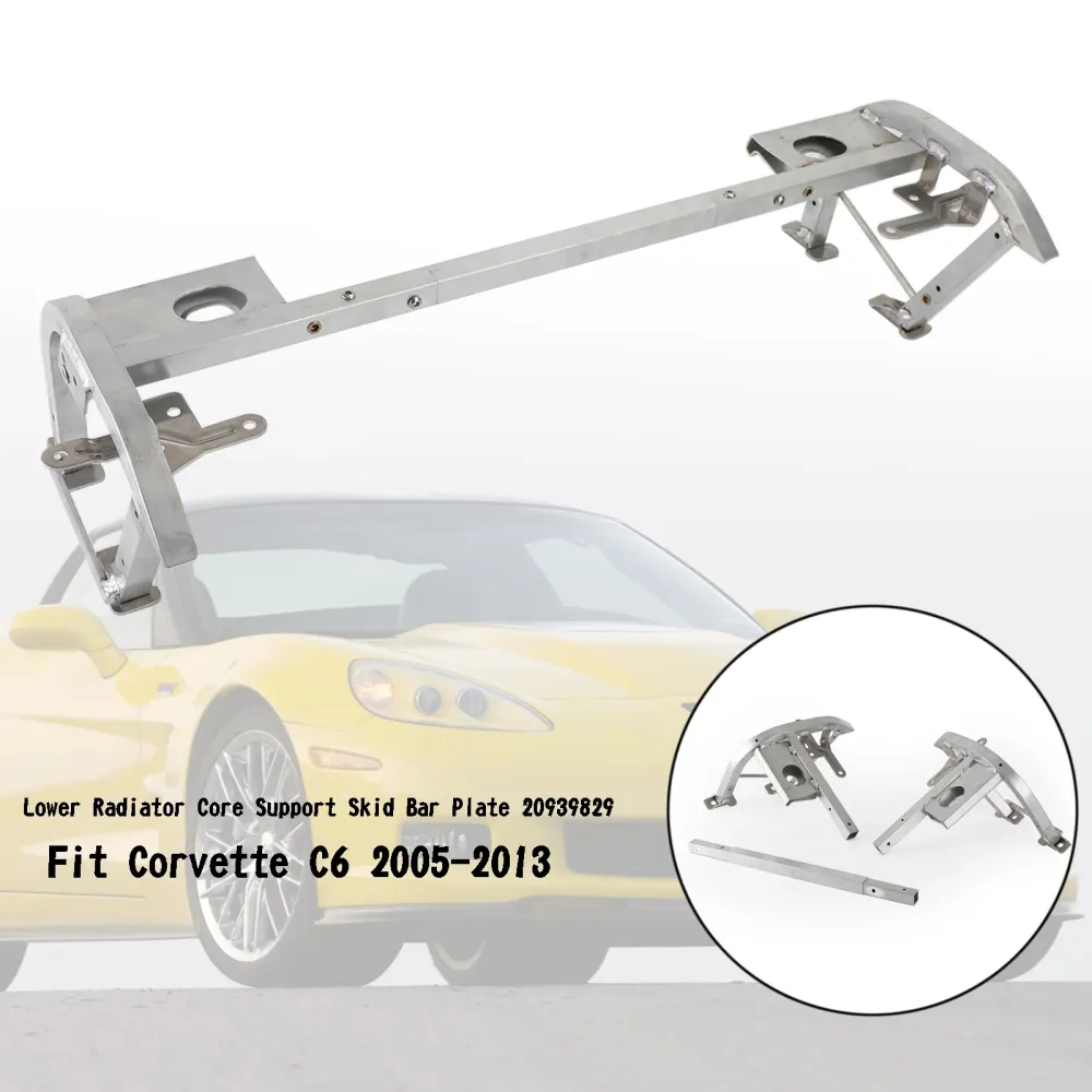 Suporte de núcleo de radiador inferior Placa de barra de skid 20939829 FIT Corvette C6 2005-2013