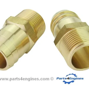 Perkins 4.236 Raw Water Pump Hose Tails Pair