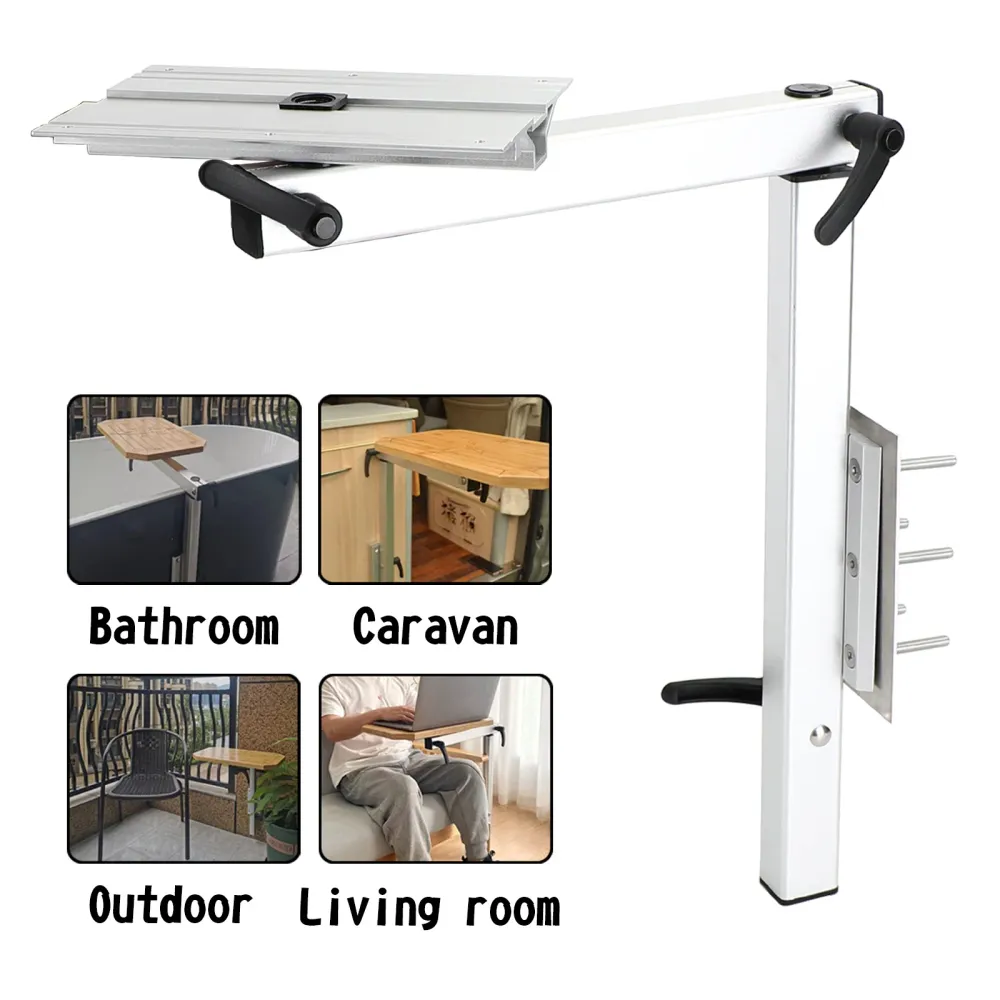 Mesa giratória para trailer com perna dobrável marinha & ajuste 360 Campervans motorhome Mesa Perna Genérica