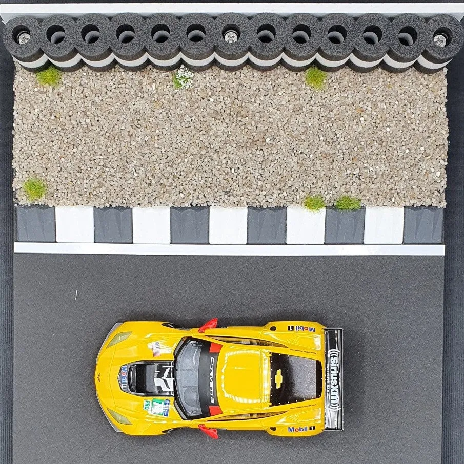 Construção do modelo de pilha de pneus preto branco 1:32 - 1:24 para construção do modelo de barreira de colisão das pista...