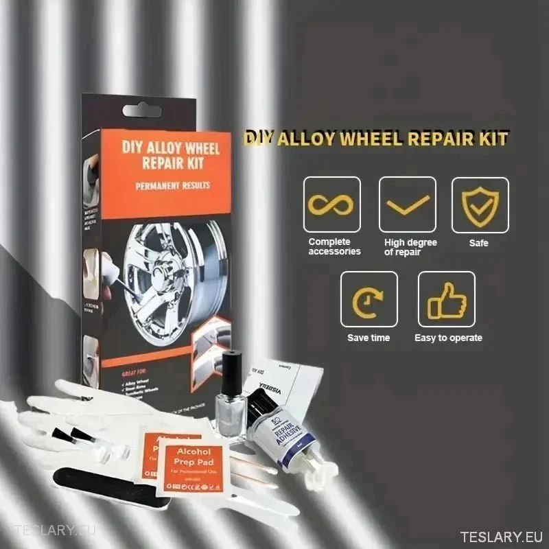 Kit de reparo de rodas de liga prata - Universal