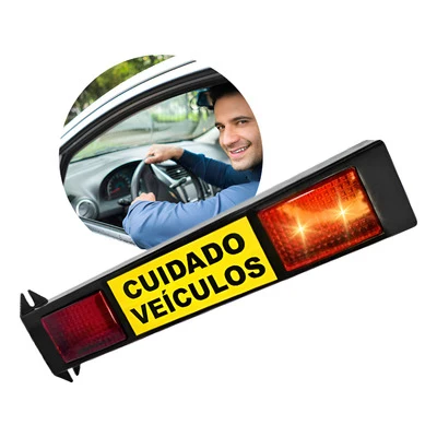 Sinalizador Veicular Led Bivolt Preto RT Comercial