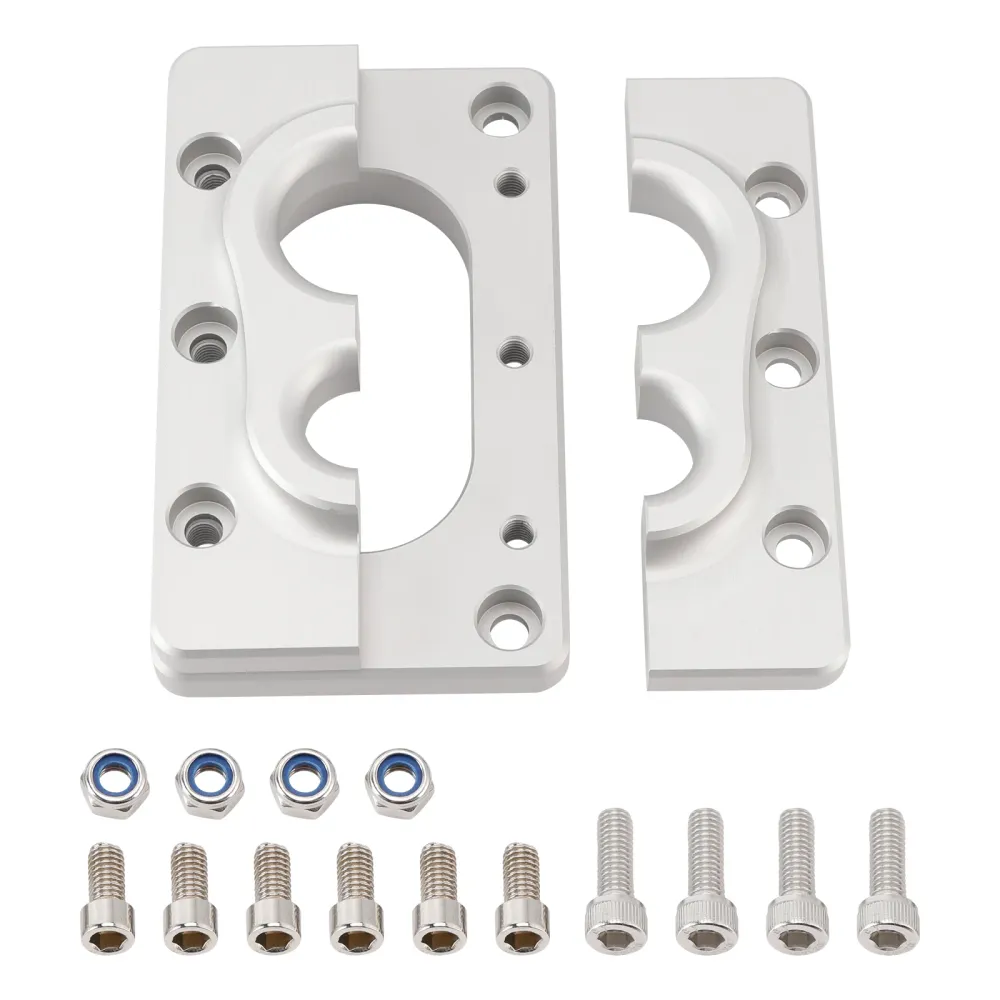 Terminador Holley X Max Aluminum Fire Wall Pass pelo suporte cru