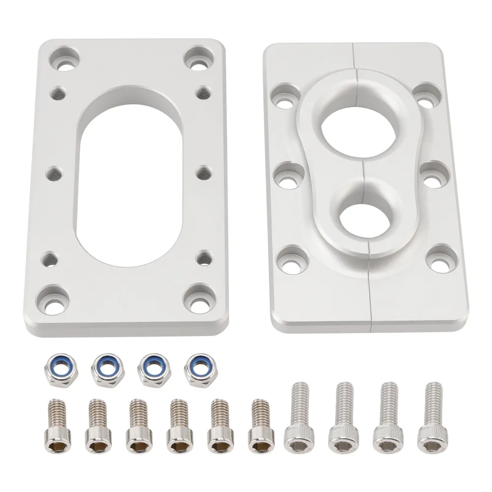 Terminador Holley X Max Aluminum Fire Wall Pass pelo suporte cru