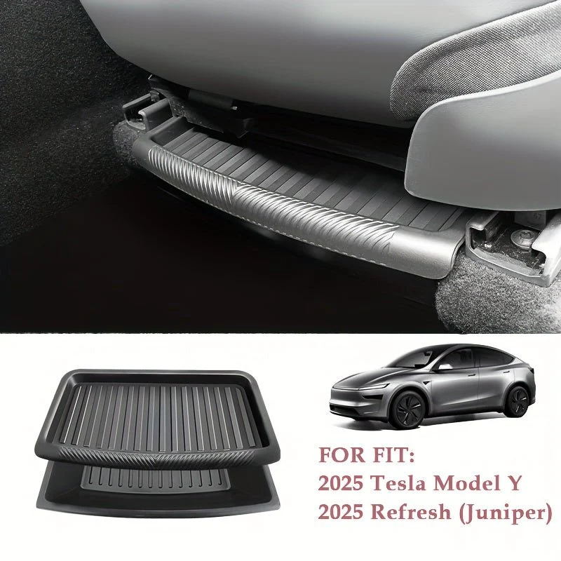 Tesla para o Modelo Y 2025 Refresh (zimbro) sob caixa de armazenamento de assento Passageiro de motorista à prova d'água s...
